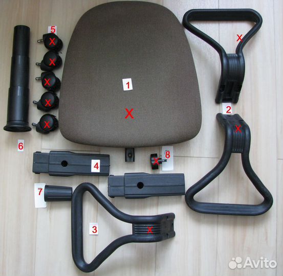 Запчасти для офисного кресла Престиж