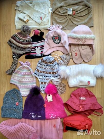 Шапки в ассортименте,шапка panda, мишка от 6-20лет
