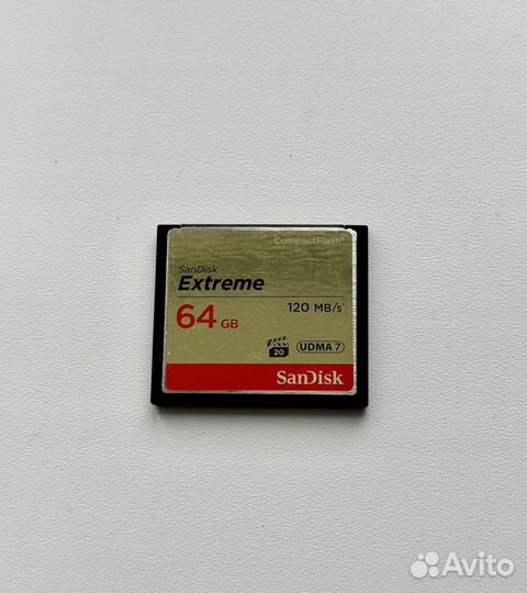 Карта памяти SanDisk Extreme CF Compact flash 64Gb