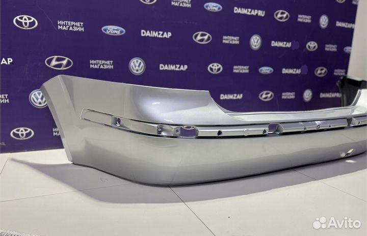 Бампер задний Ford focus 2 дорестайл серебристый