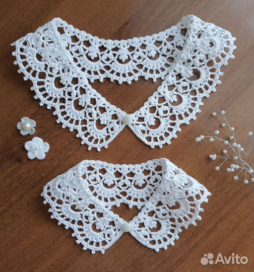 Воротник кружевной. Комплект для мамы и дочки