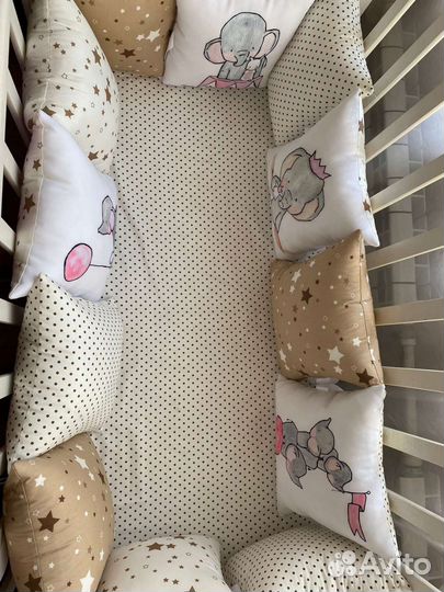 Бортики в детскую кроватку новые