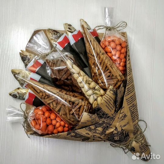 Мужской съедобный букет