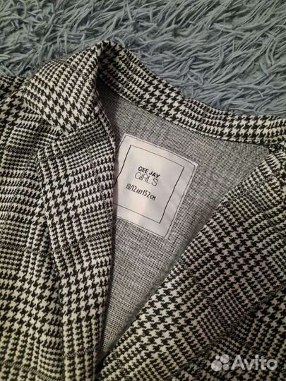 Пиджак школьный для девочки, размер 152