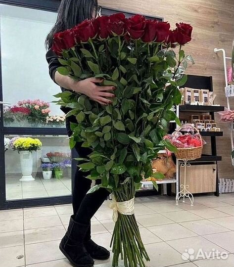 Высокие Розы Гиганты Доставка Круглосуточно