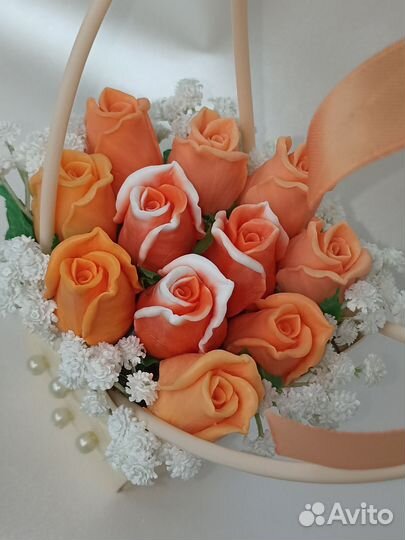 Букет из роз мыла ручной работы