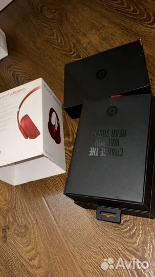 Наушники красные beats studio 3 wireless
