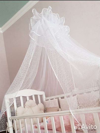 Балдахин и бортики в кроватку