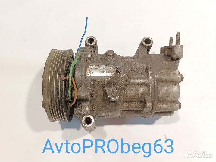 Компрессор кондиционера на Peugeot 206