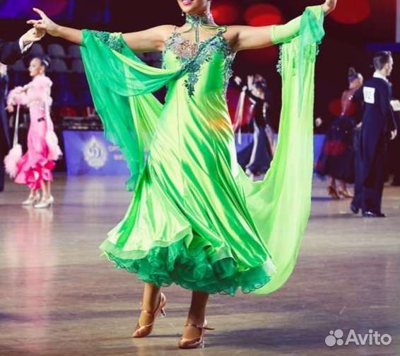 Платье для бальных танцев стандарт ю2, молодежь