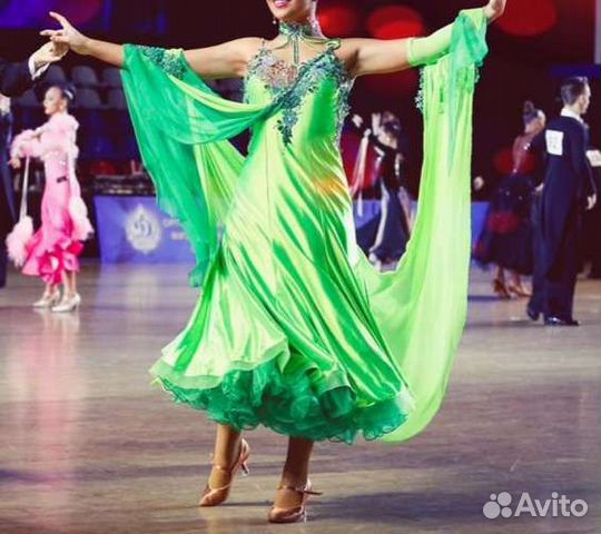 Платье для бальных танцев стандарт ю2, молодежь