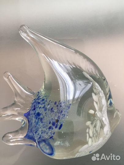 Хрусталь цветной Рыбка Bohemia Чехия
