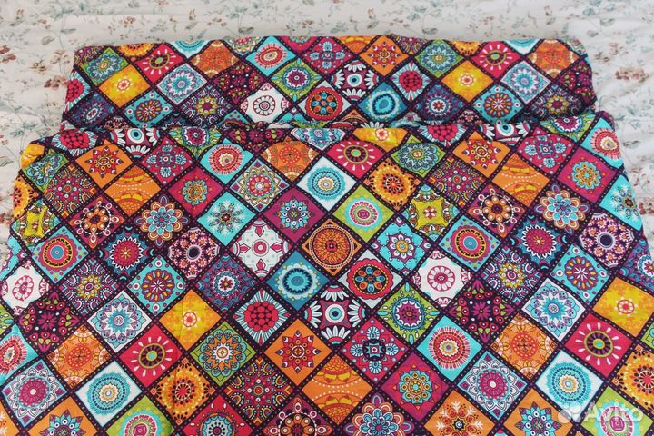 Лоскутное одеяло ручной работы. Пэчворк