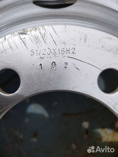 Диск колеса R16 (5 1/2Jx16H2) Газель (серебристый)