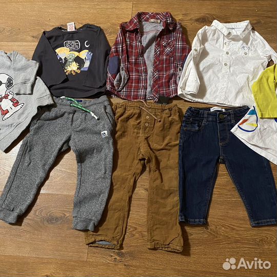 Пакет вещей на мальчика фирменные 9-12 месяцев
