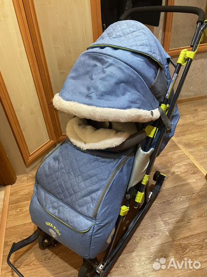 Санки коляска ника 7-7