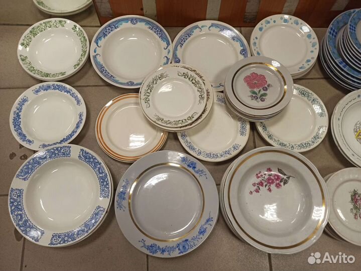 Тарелки периода СССР много разных