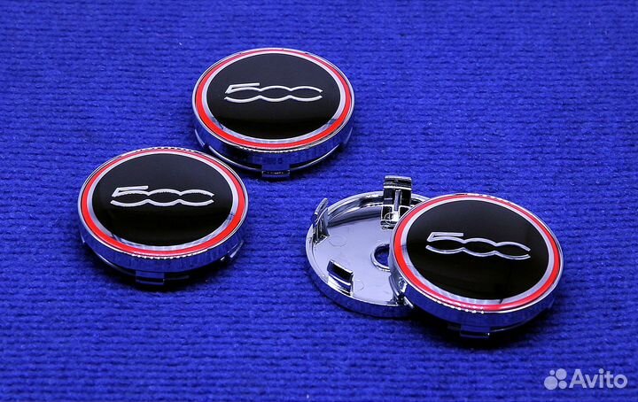 Комплект колпачков неоригинального диска Fiat 500