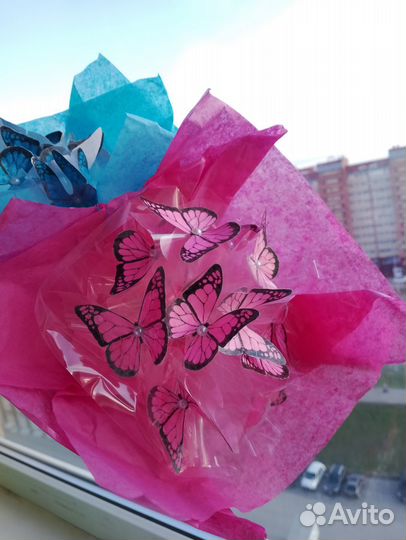 Букеты из бабочек