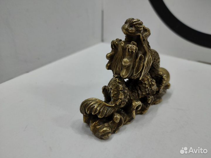 Статуэтка Дракон с жемчужиной / Бронза
