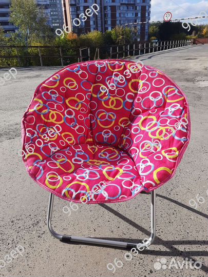 Шезлонг круглый складной