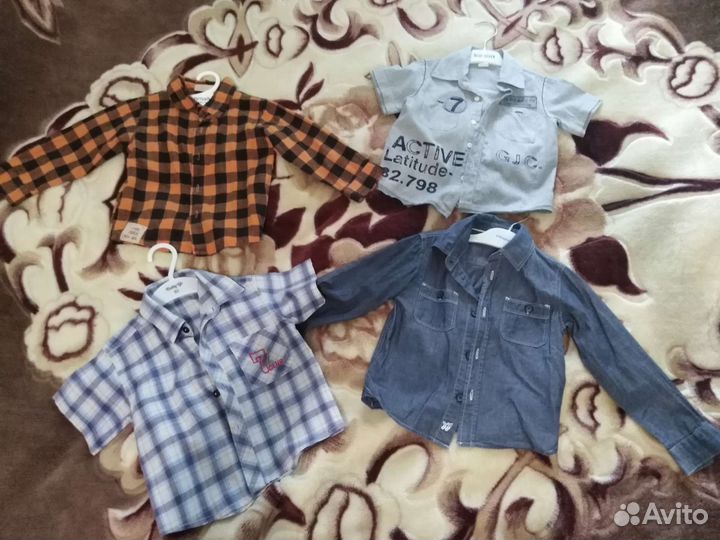 Рубашки для мальчика 2-4
