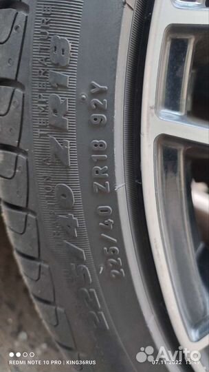 R18 Daewoo Matterhorn 225/40, PCD 5x114.3 DIA 73.1
