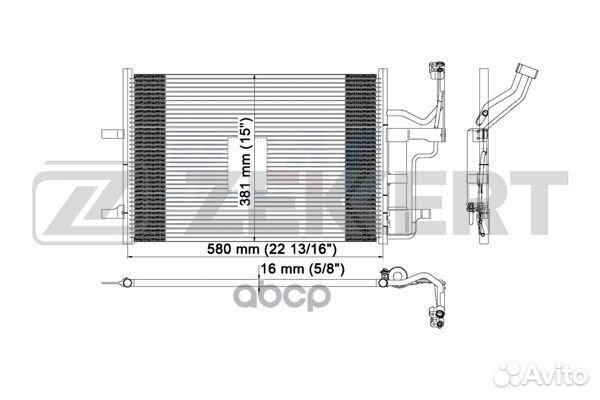 Радиатор кондиционера Mazda 3 03- 5 05- mk-3049