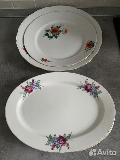 Тарелки фарфор ГДР kahla, made in China, Чехия