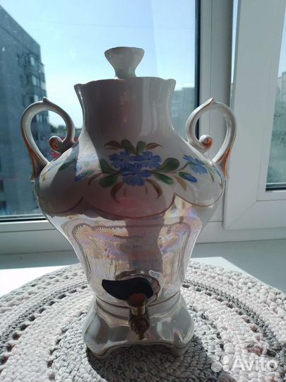 Фарфоровый электро самовар СССР