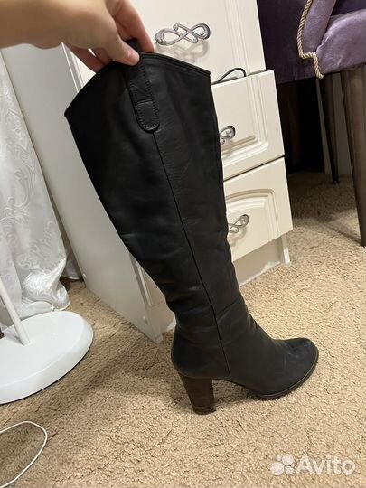 Сапоги демисезонные кожа 38