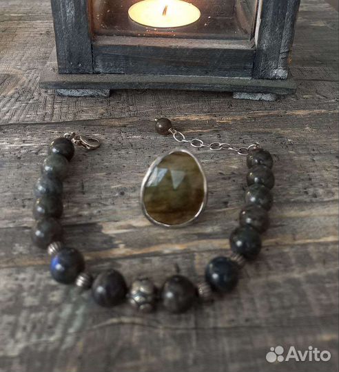 Кольцо с лабрадором и браслет