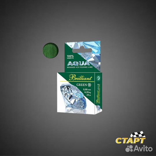 Шнур плетеный Aqua Green Brilliant зимний