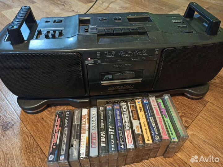 Sharp twin WQ-T359Z двухкассетный магнитофон