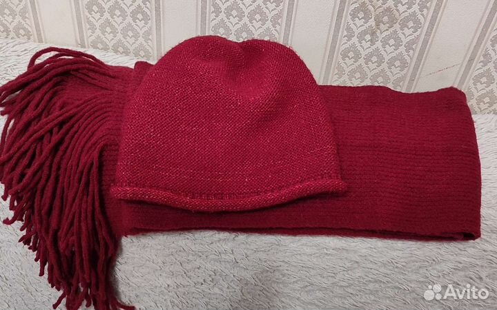 Комплект шапка, шарф