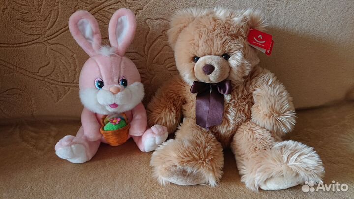 Мягкая игрушка Медведь и Заяц новые