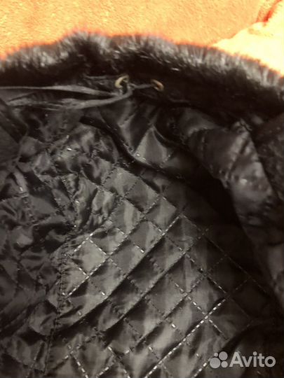 Кепка из норки с ушками 56 размер