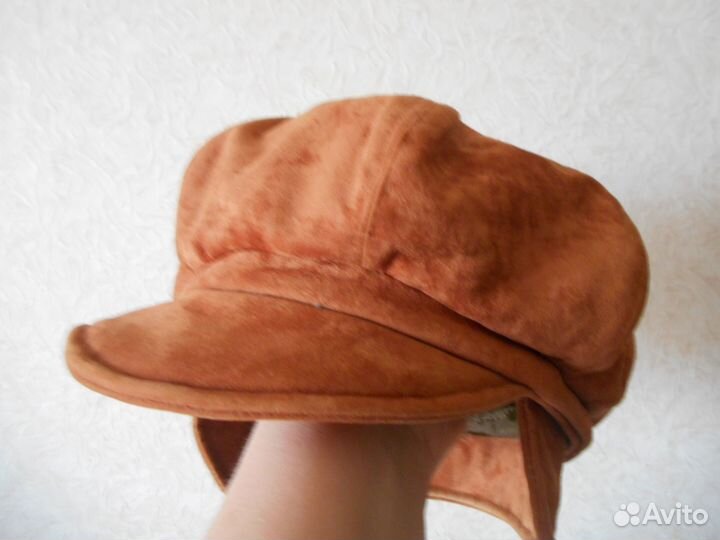 Кепка из замшы и шляпка