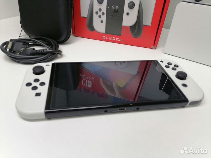 Nintendo Switch Oled 192gb Прошита+999игр/Белая