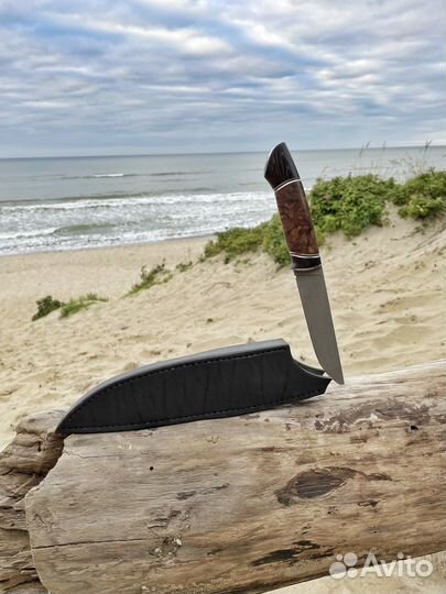 Нож ручной работы, элмакс, кап ореха