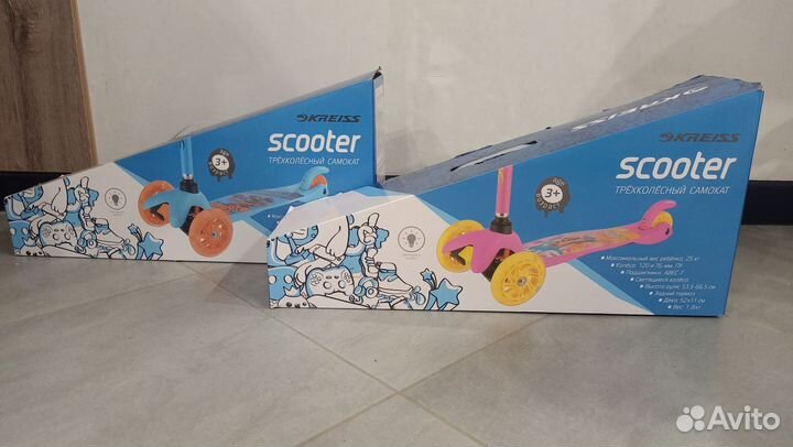 Самокат детский трехколесный kreiss