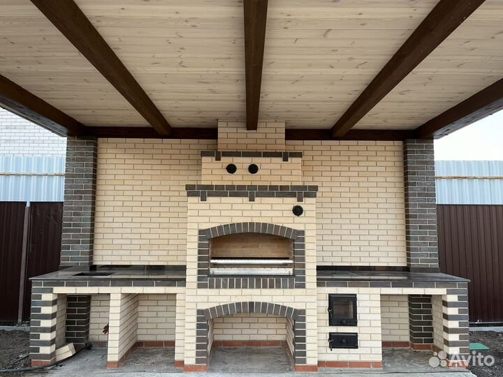 Мангалы, печи, камины, барбекю из кирпича