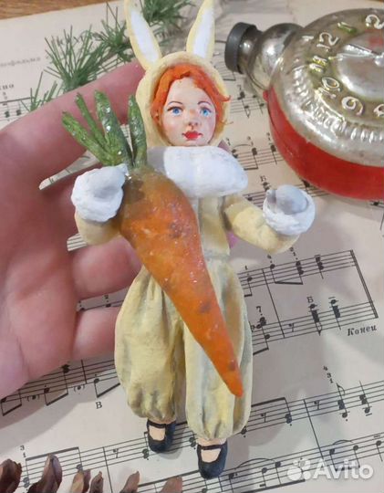 Ватные елочные игрушки