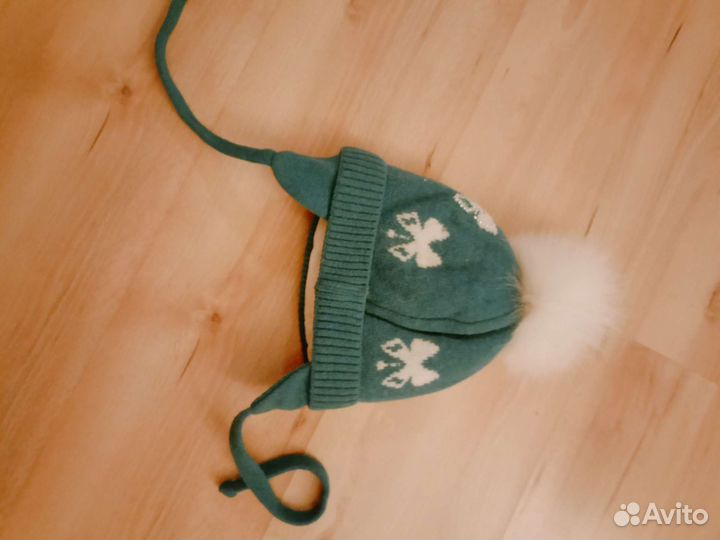 Шапка 52-54 детская новая кашемир