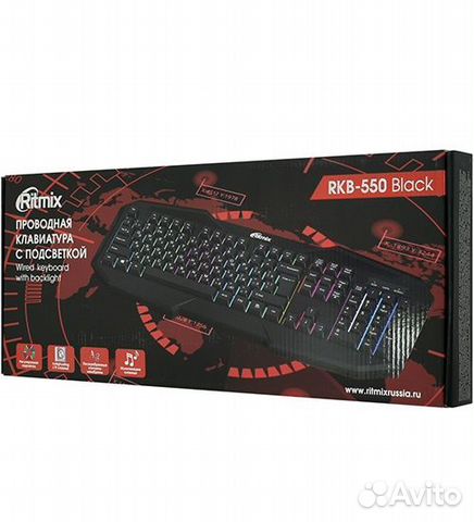 Клавиатура проводная ritmix-550