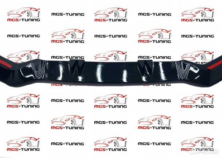 Губа переднего бампера Audi A3 16-20 RS Sedan