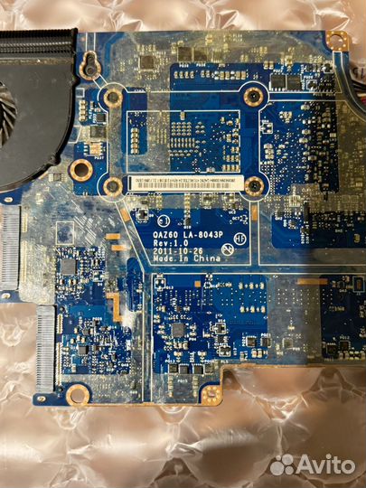 Материнская плата QAZ61 LA-8044P Rev: 1.0