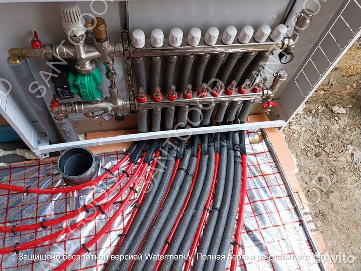 Монтаж Отопление Теплый водяной пол