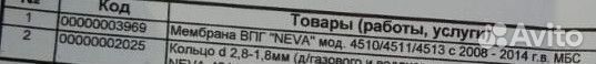 Мембрана3227-02.278 Нева4510/4511/4513 с2008по2014