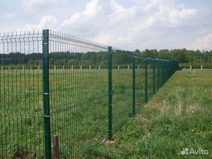 Забор из 3д сетки под ключ